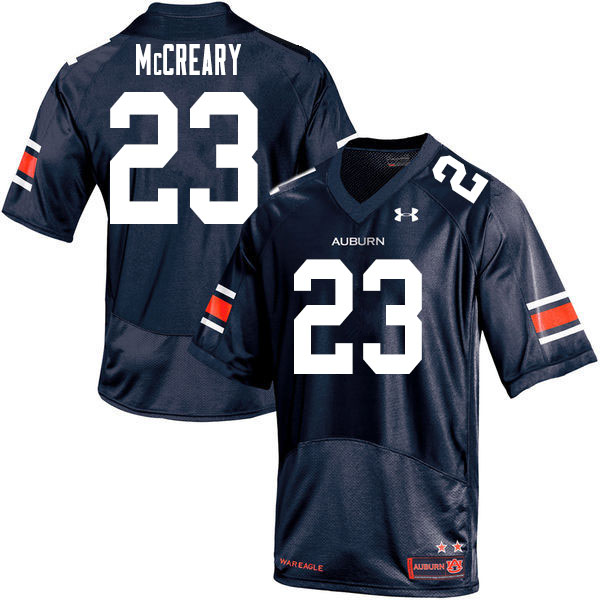 Men's Auburn Tigers #23 Roger McCreary Navy 2020 College Stitched Football Jersey